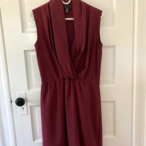 Beautiful Maroon Knee Length Dress Size Small